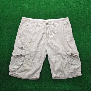 Buckle Black Cargo Shorts‎ Mens 36 Beige Push Standard Outdoors Casual